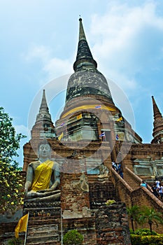 Wat Yai Chaimongkhon in Ayutthaya , Thailand