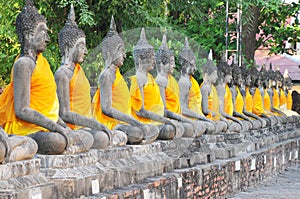 Wat Yai Chaimongkol , Ayutthaya , Thailand