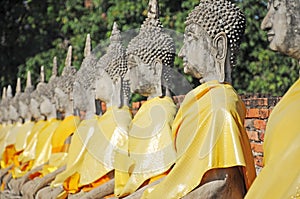 Wat Yai Chaimongkol , Ayutthaya , Thailand