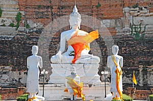 Wat Yai Chaimongkol, Ayutthaya , Thailand