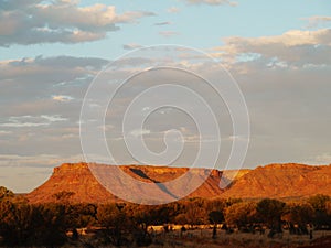 Watarrka national park at sunset