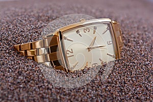 Watch buried in sands