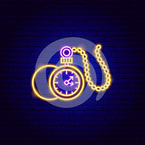 Watch on a Chain Neon Sign