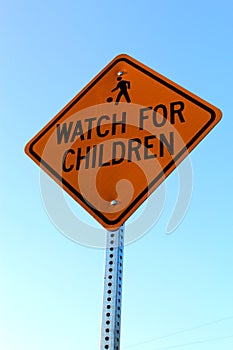 Watch for Children sign