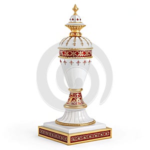 Watch 3D rendered design isolated