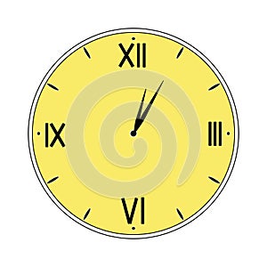 Watch face with roman numerals