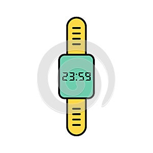 Watch flat vector icon sign symbol