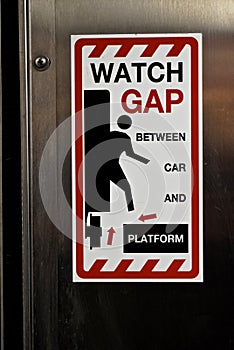 Watch gap between car and platform