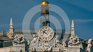 Watch on Historic Bank of Spain building timelapse hyperlapse in Madrid, Spain