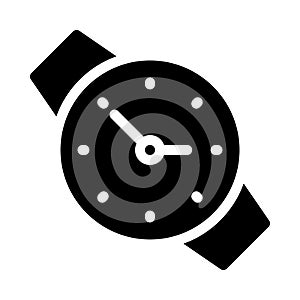 Watch vector glyph flat icon