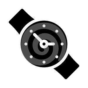 Watch vector glyph flat icon