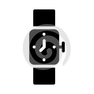 Watch vector glyph flat icon