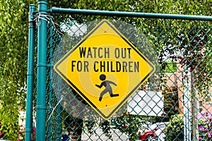 Watch out for children