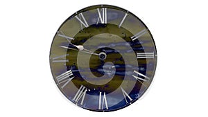 Watch quickly go. Time Lapse Clock. Fast flying clouds