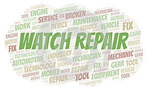 Watch Repair word cloud