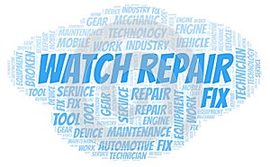 Watch Repair word cloud