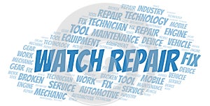 Watch Repair word cloud