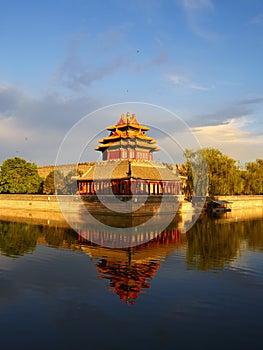 Watch tower of Beijing Forbidden City, China