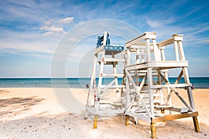 Watch tower on the Evanston Beach