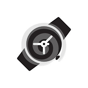 Watch vector glyph flat icon