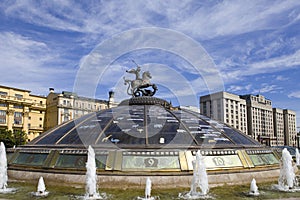 Watch of the World on a Manezhnaya Square, Moscow
