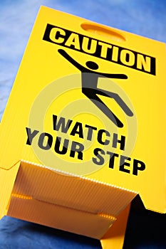 Watch your step sign