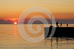 Watching the Golden sunset, Bagenkop, Denmark