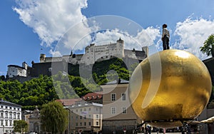 Watching the Hohensalzburg castle