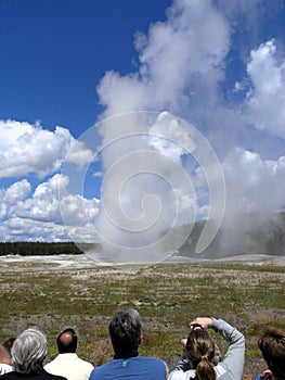 Watching Old Faithful