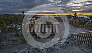 Watching the Sunrise at Yellowknife