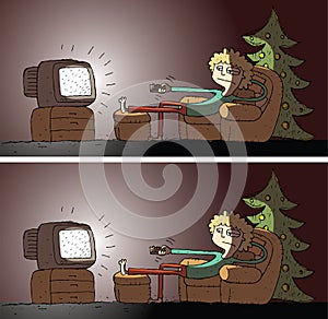 Watching TV Differences Visual Game