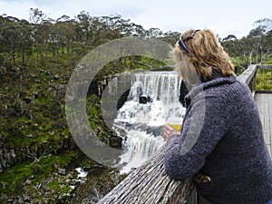 Watching the waterfall