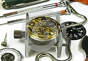 Watchmaker table photo