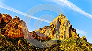 The Watchman peak in Zion National Park in Utah, USA