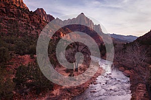 The Watchman in sunset, Zion National Park