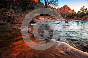 The Watchman at Sunset, Zion National Park, Utah