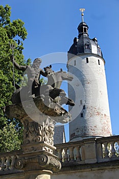 Watchman tower of Altenburg Castle in Altenburg, Thuringia, Germany