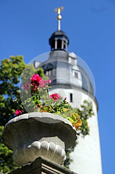 Watchman tower of Altenburg Castle in Altenburg, Thuringia, Germany