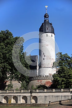 Watchman tower of Altenburg Castle in Altenburg, Thuringia, Germany
