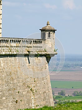 Watchtower on bastion of Pidhirtsi castle of 17th century, Ukraine