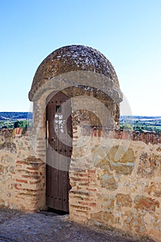 Watchtower in citywall of Ciudad Rodrigo, Spain photo