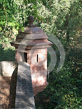 Watchtower at a corner of the court garden in Würzburg