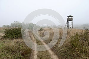 Watchtower in the fog