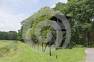 Watchtower at former concentration camp Westerbork