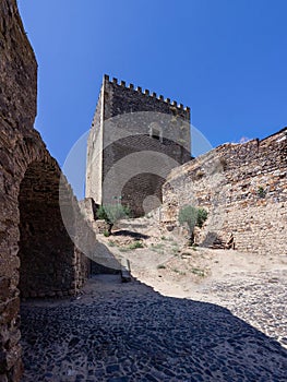 Watchtower of the medieval Castelo de Vide Castle