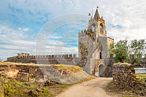 Watchtower of Montemor-o-Novo castle in Portugal photo