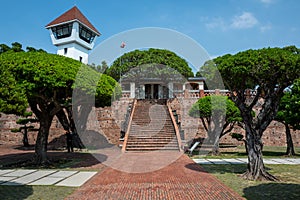 Watchtower at the Tainan Fort Zeelandia in Tainan, Taiwan.