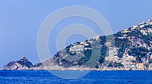 Watchtower in the town of Conca dei Marini on Amalfi Coast