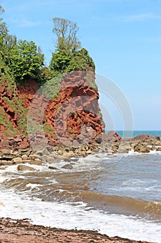 Watcombe beach in Torquay, Devon