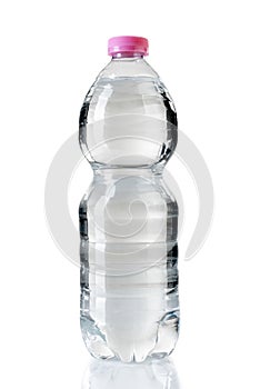 water in 500ml pet plastic bottle
